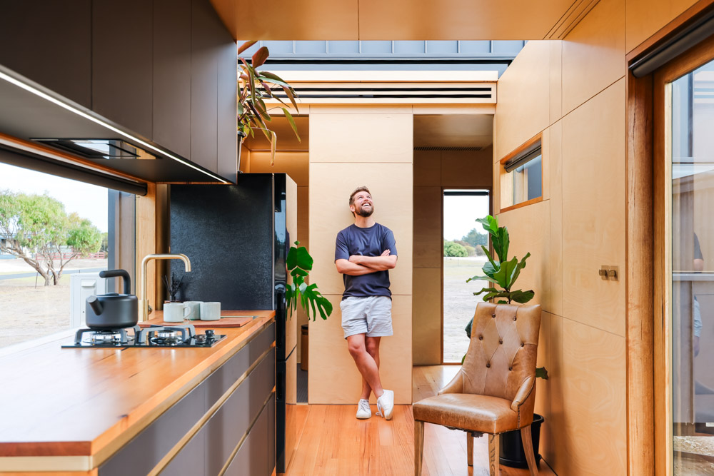 Living Big in a Tiny House ModernMinimalist TwoTrailer Tiny Home