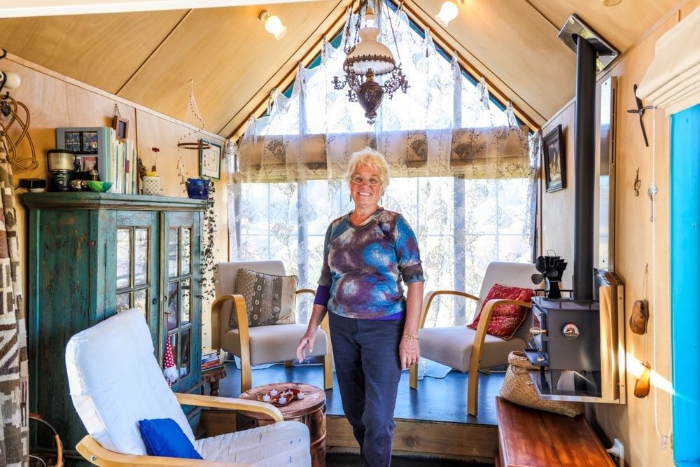Living Big in a Tiny House Woman's Wondrous Dual Tiny House Home