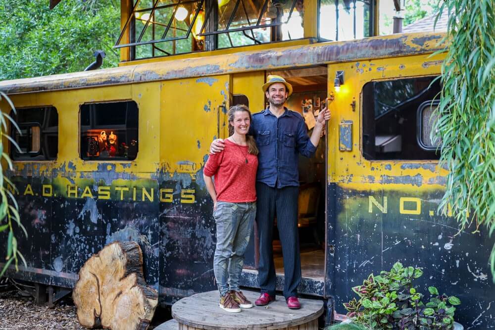 Living Big in a Tiny House WW2 Railway Train Car Transformed Into