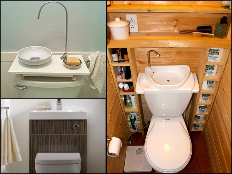 Sink Toilet Space Saving Combo