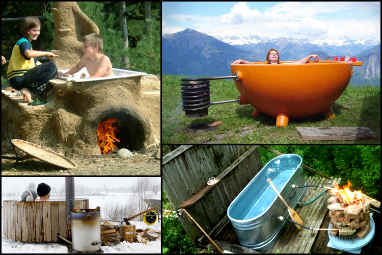 Outdoor Wood Fire Bathtub Dutchtub