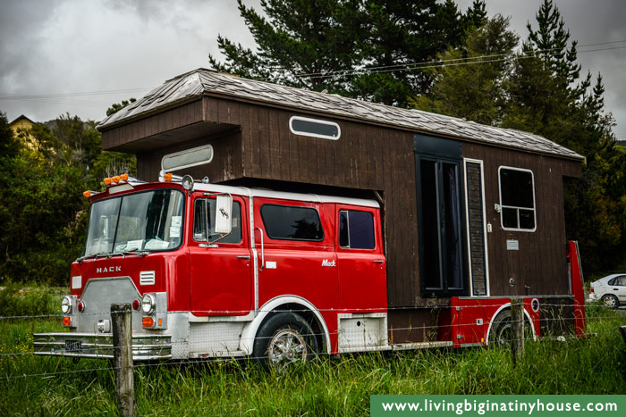 Fire Engine House Truck Side View