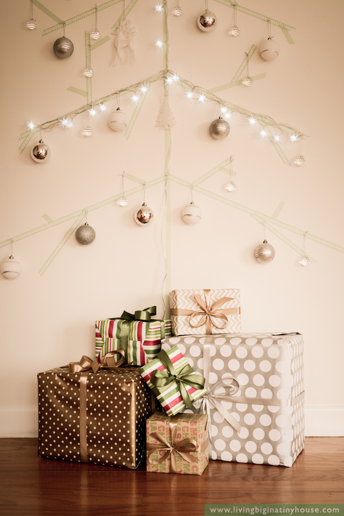 Space Saving Christmas Wall Christmas Tree