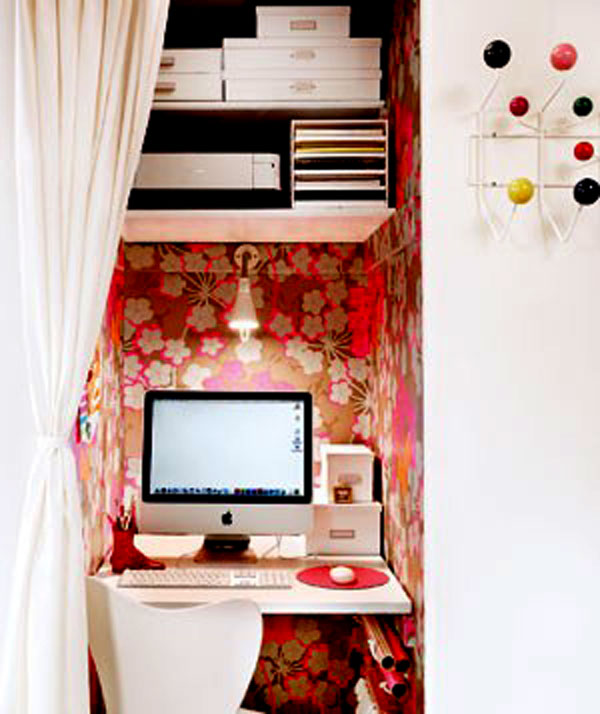 office in a small closet