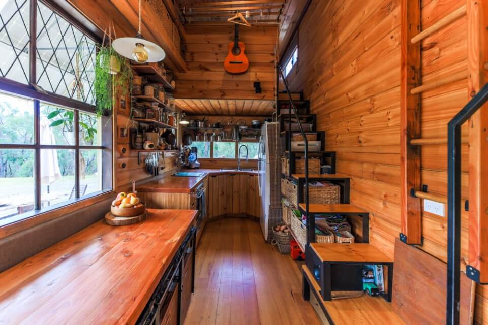 Living Big in a Tiny House 10,000 OffTheGrid Tiny House With HUGE