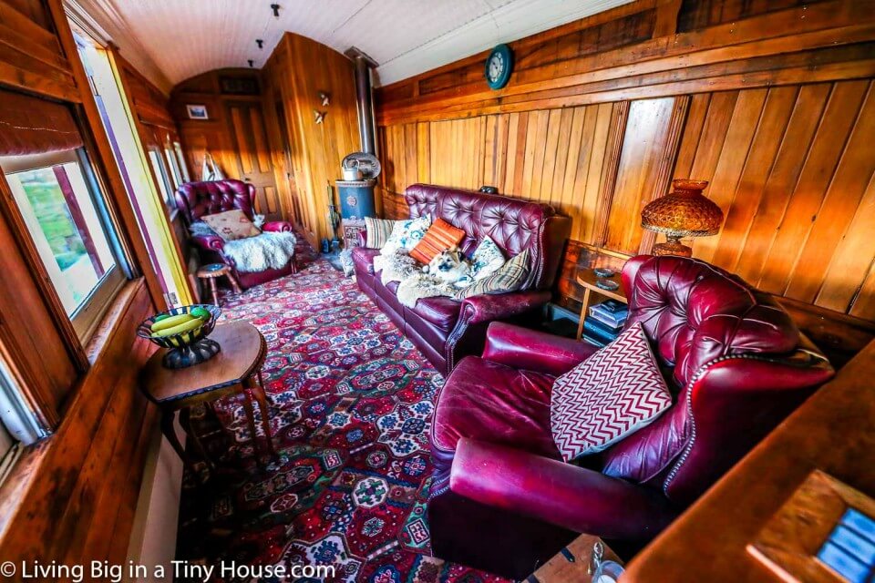 Living Big in a Tiny House Old Railway Carriage Converted Into