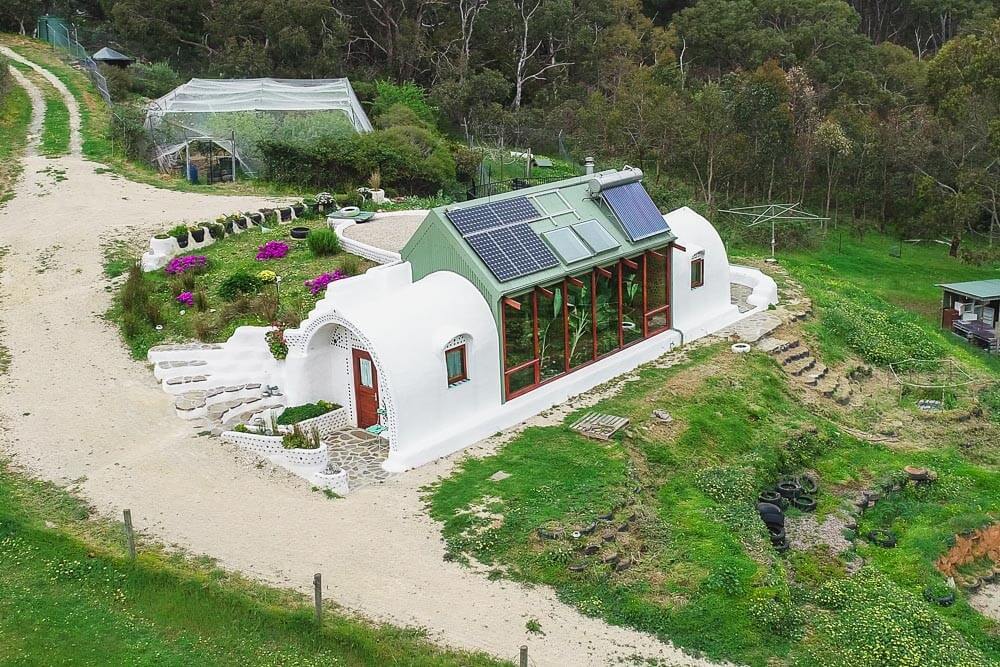 Living Big in a Tiny House Incredible Small OffGrid Earthship Home