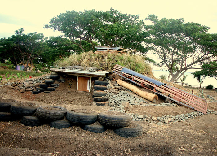 Earthship Survival Shelter in Fiji