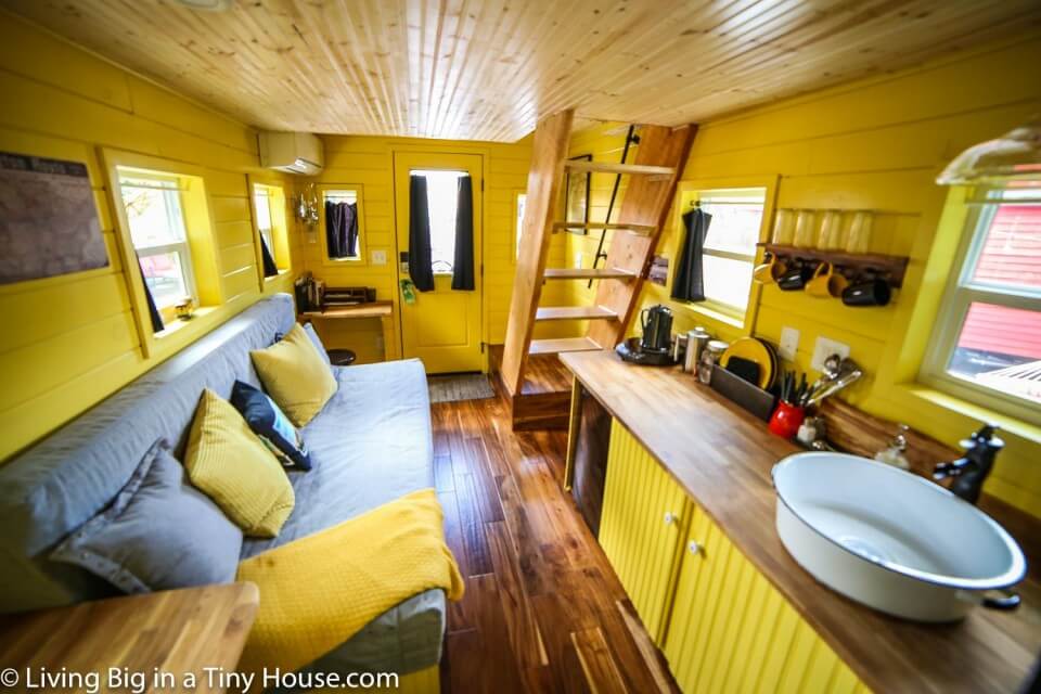 Living Big in a Tiny House Beautiful Train Caboose Inspired Tiny