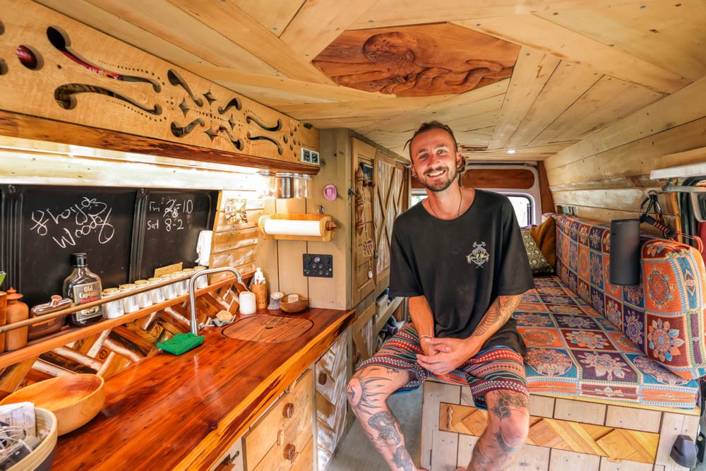 Amazing VANLIFE Artist is Turning Wheels, Turning Wood & Changing Lives!