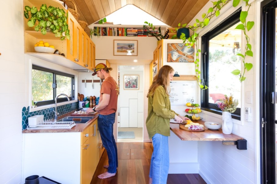 Mortgage-Free at 30 in Their Self-Built Off-Grid Tiny House