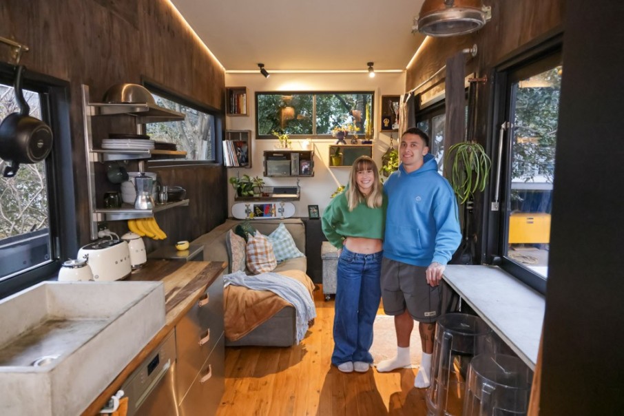 Big City Living In A Modern-Industrial Tiny House
