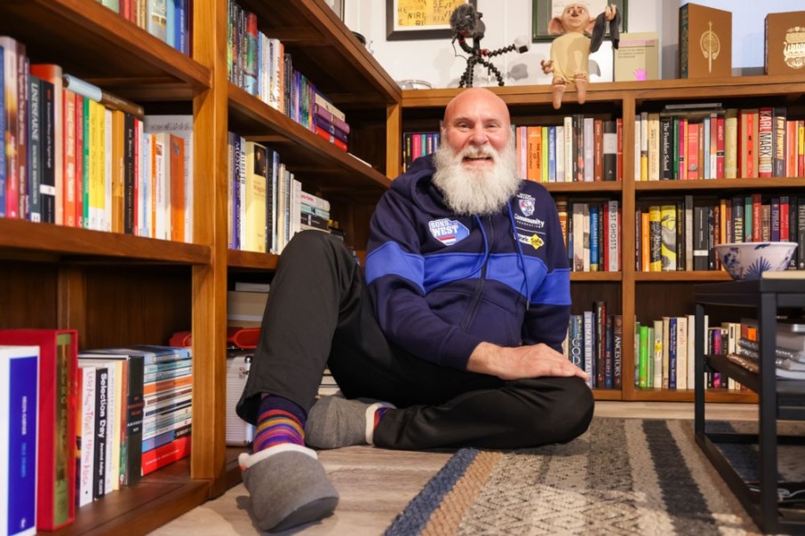 Inside a Poet’s Cozy Tiny Home - Built for Books, Beauty & His Beloved Hound