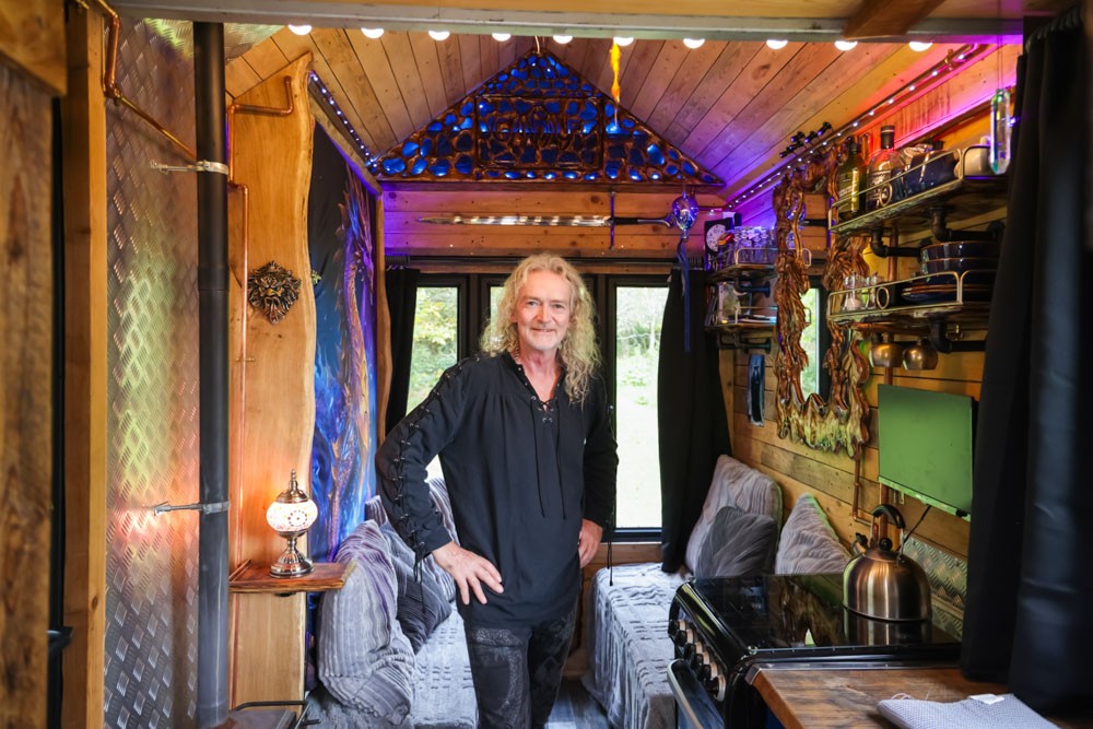 Craftsman Builds a Magical Fantasy Tiny Home in His Woodland
