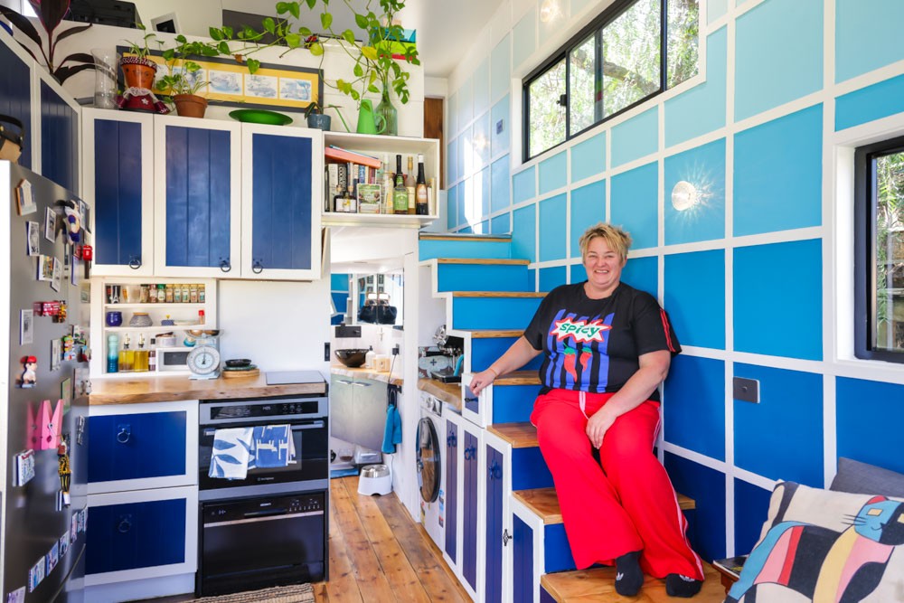 Solo Woman’s Creative Mortgage-Free Tiny Home in a Micro Community