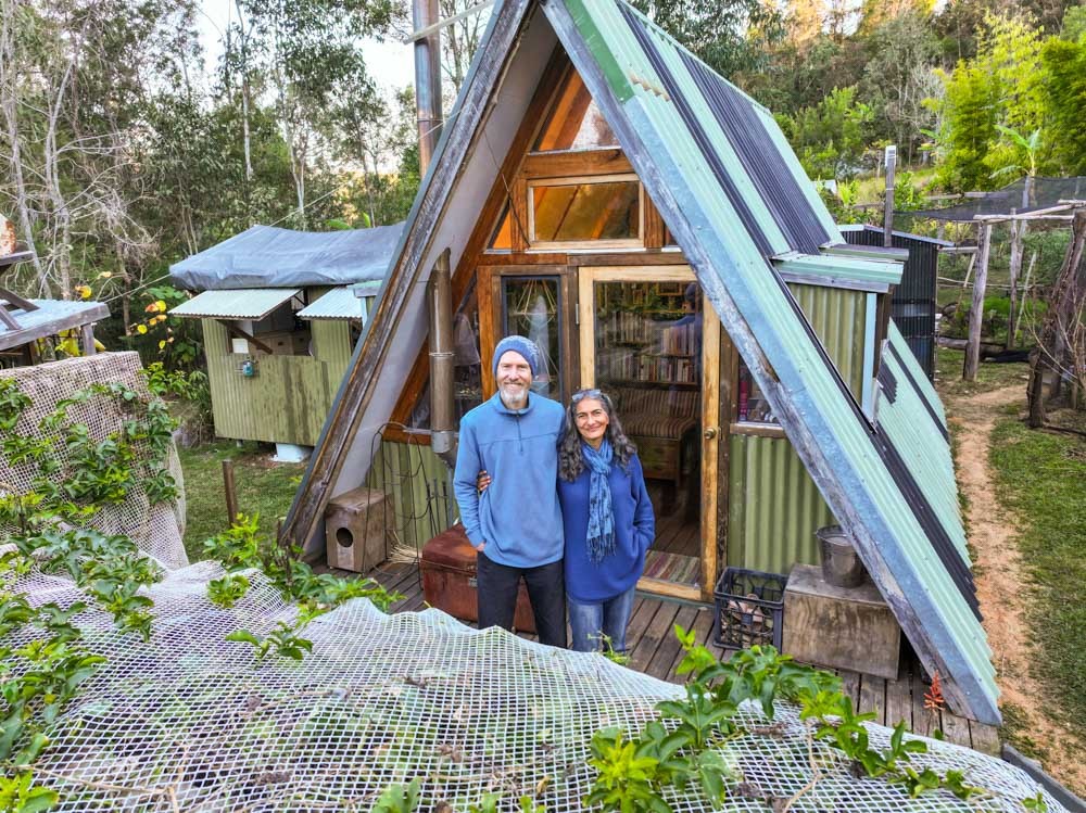 A $1,000 A-Frame Cabin, Permaculture Gardens & an Incredible Off-Grid Life
