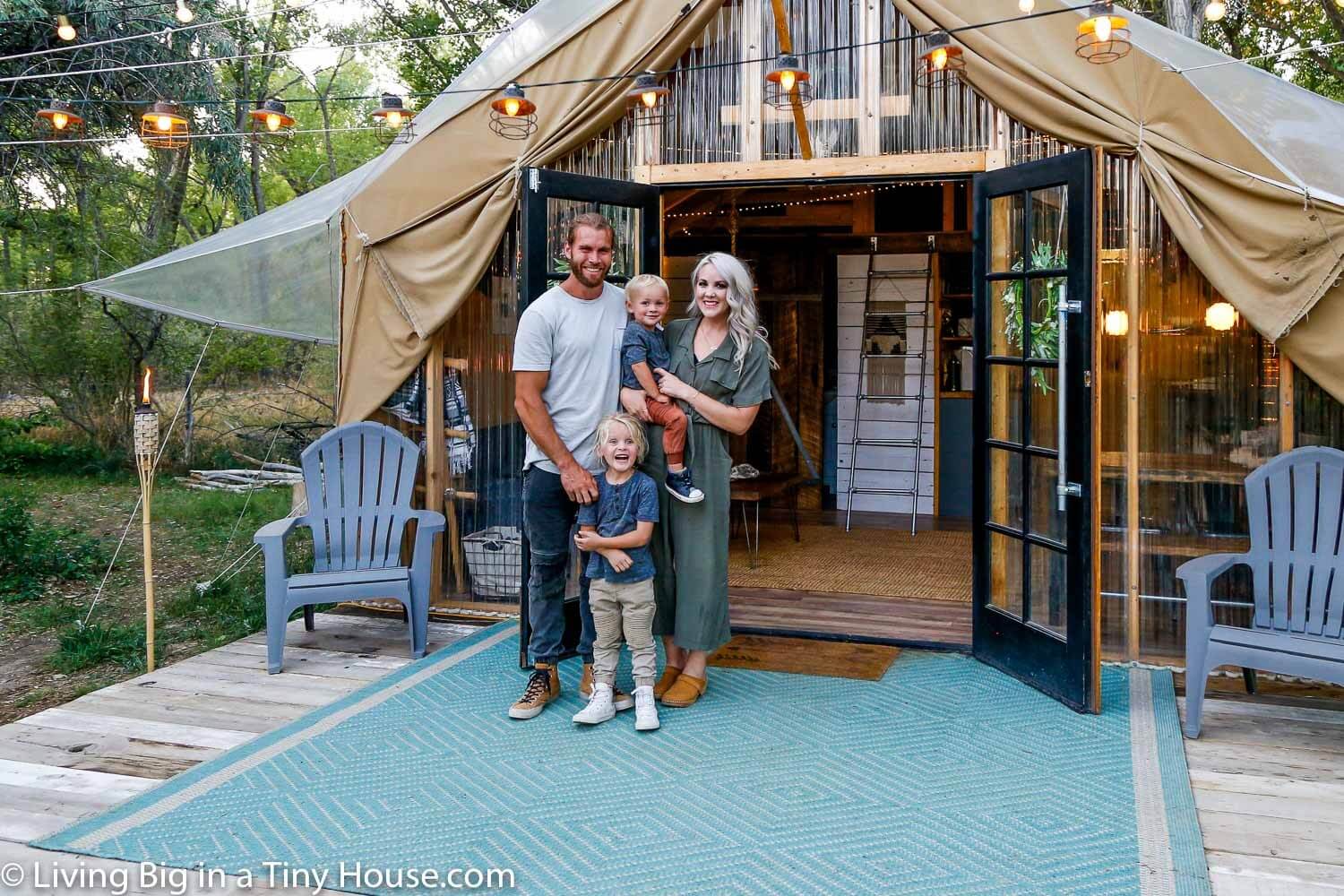 Back To Nature Living In A Beautiful Tiny House Tent Back To Nature Living In A Beautiful Tiny House Tent