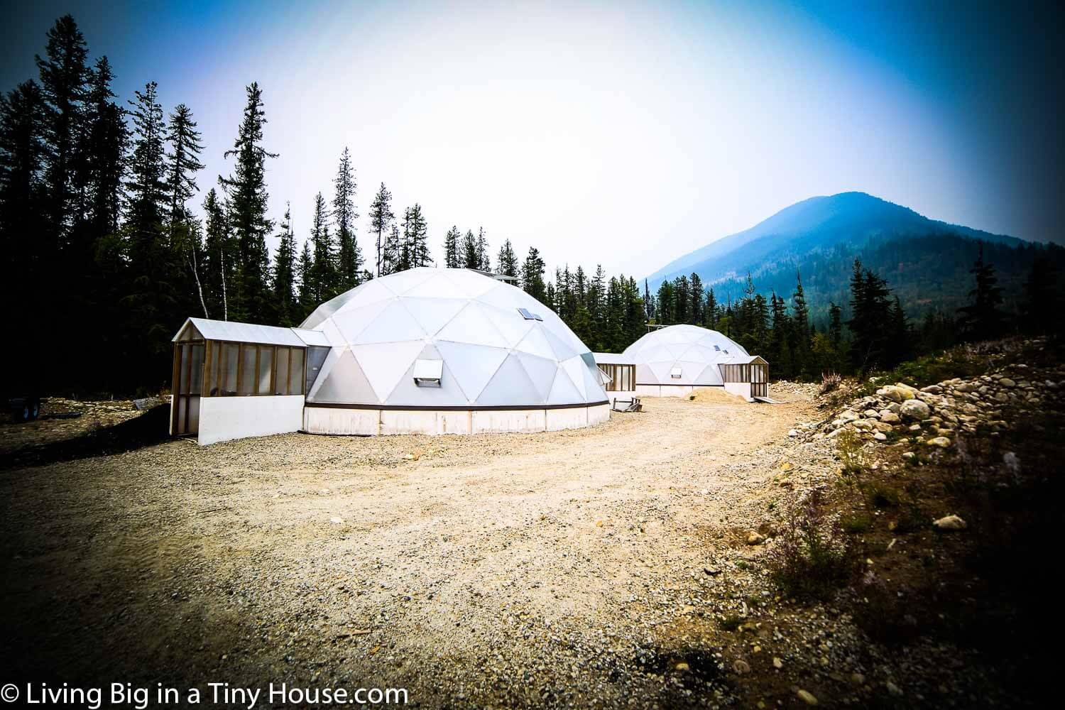 Off-Grid Tiny House Paradise With Geodesic Dome Greenhouse Off-Grid Tiny House Paradise With Geodesic Dome Greenhouse