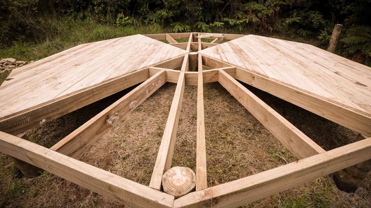 DIY Deck Platform For A Belle Tent (Or A Yurt) DIY Deck Platform For A Belle Tent (Or A Yurt)