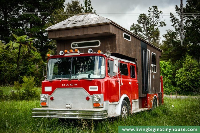 Old Fire Engine Turned Into House Truck