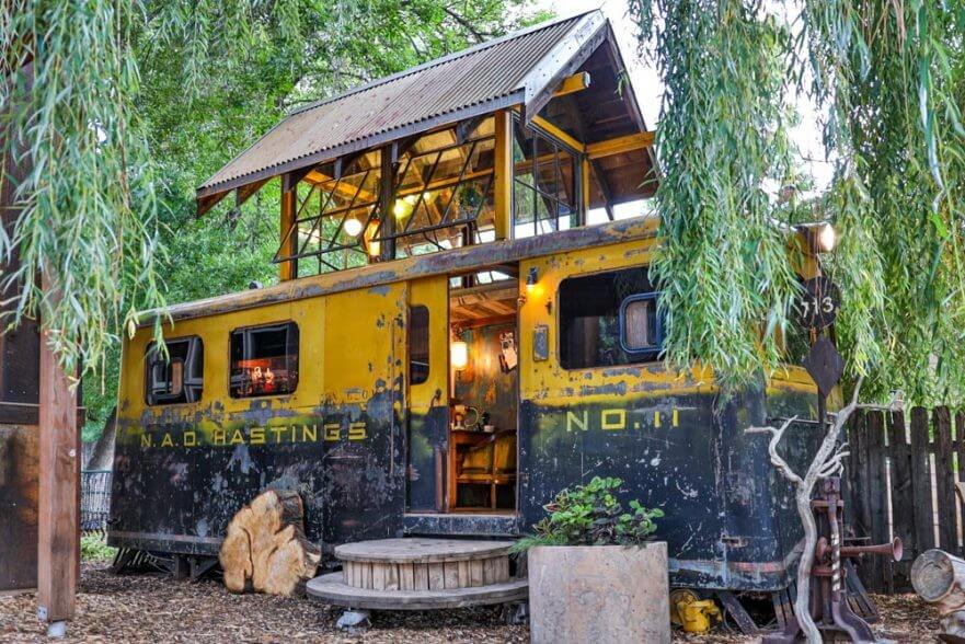 WW2 Railway Train Car Transformed Into Amazing Tiny House WW2 Railway Train Car Transformed Into Amazing Tiny House
