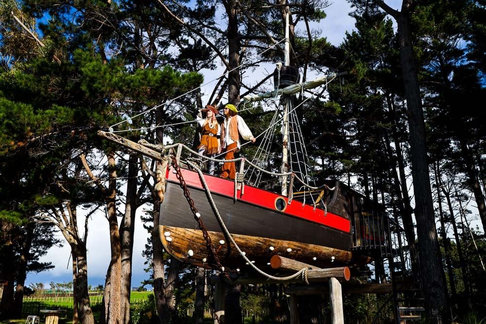 150 Year Old Sailboat Transformed Into Pirate Ship Treehouse! ☠️