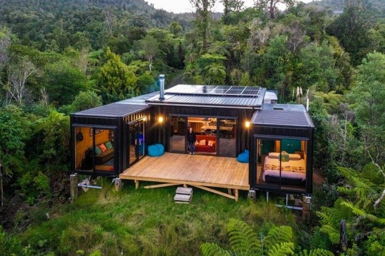 Off-Grid Living in a 5x 20ft Shipping Container Home