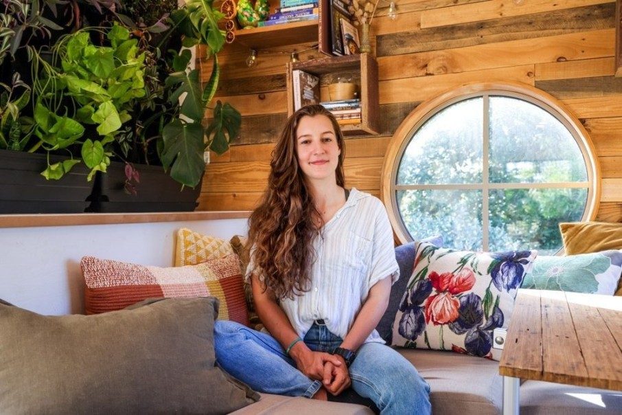 Young Woman's Tiny House &amp; Self-Sufficient Life