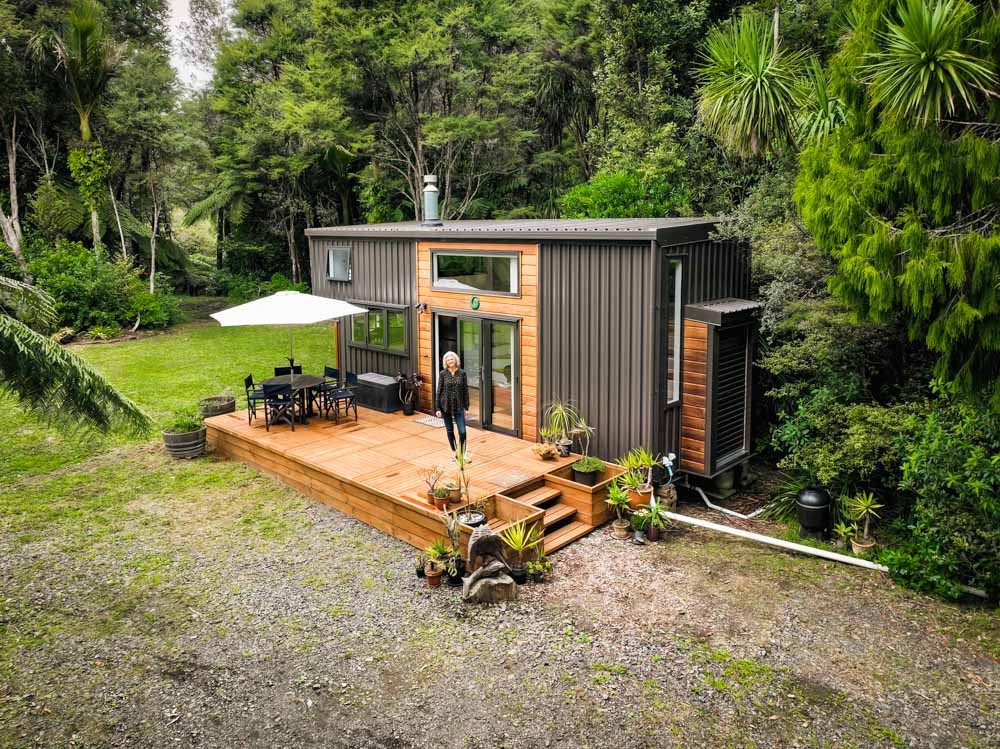 Woman Finds Freedom In A Forest Tiny Home