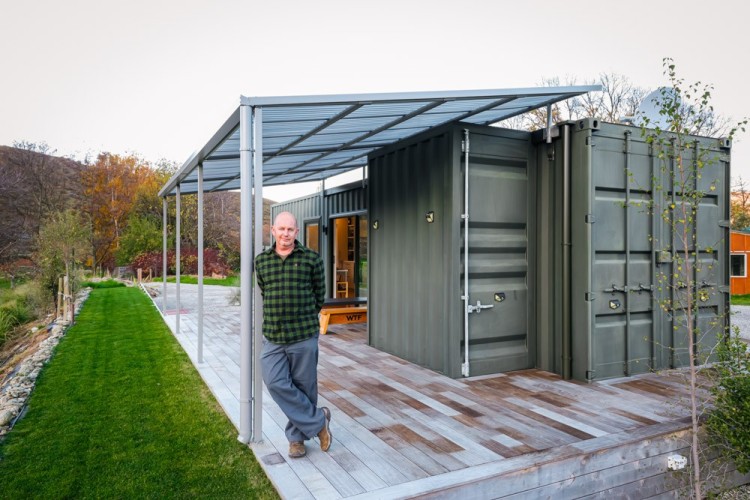 Modern Minimalist SHIPPING CONTAINER HOME With Bump-Outs!